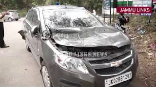 Over speeding Jammu University bus hits many vehicles at Narwal