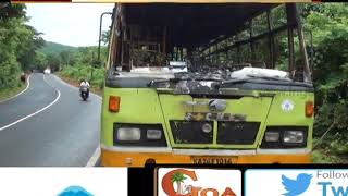 KSTRC Bus Engulfed In Flames At Mardol