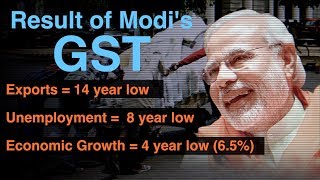 One Year of Failed GST: Result of Modi's GST