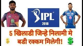IPL 2018: Five players who can get a big amount in the auction