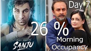 Sanju Movie Audience Occupancy Day 7 Morning Shows