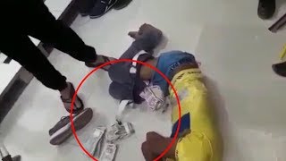 Viral video of surat textile market's people beating thief