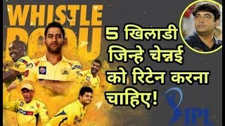 IPL 2018:  These five players will be able to retain the Chennai Super Kings