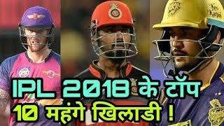 IPL 2018 Auction: Top 10 Expensive Players Today | Cricket News Today