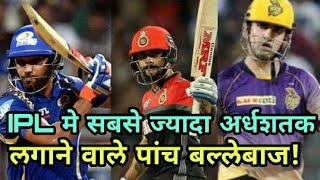 IPL 2018: Five batsmen who made the most half-centuries in the IPL | Cricket News Today