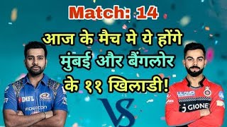MI vs RCB IPL 2018: Mumbai Indians vs Royal challengers Bangalore Predicted Playing Eleven (XI)