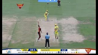 IPL 2018 CSK vs SRH: Chennai Super Kings beat Sunrisers Hyderabad by 4 runs,Match Highlights