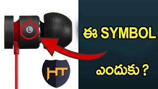 Why are earphones and headphones labelled 'left' and 'right' telugu