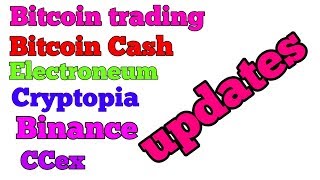 CRYPTO NEWS #029 || Bitcoin Trading, Bitcoin Cash, Electroneum, Cryptopia Exchange, C-Cex Exchange .