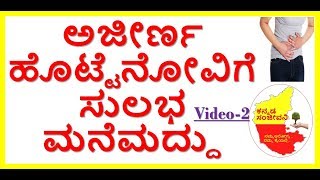 Best Home Remedies for Stomach Pain and Digestion Problem..Kannada Sanjeevani