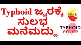 Home Remedies for Typhoid fever...Kannada Sanjeevani