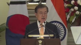 Exchange of Agreements & Press Statement: State Visit of President of the Republic of Korea to India