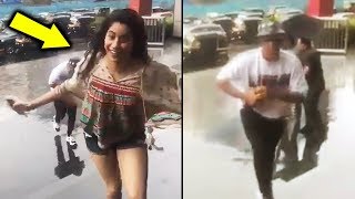 Janhvi Kapoor And Ishan Khattar's Crazy Dancing In Rain At Infinity Mall
