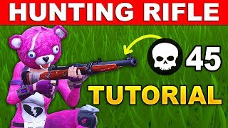 How to become PRO in Fortnite Hunting Rifle Tutorial - Fortnite Season 5 Advanced Tips and Tricks