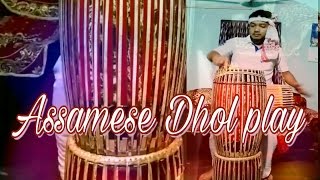 Awesome dhol played by Chao purbajit sir | assistant prof. Of Adtu | Happy Bihu