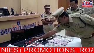 CREDIT CARD FRAUDSTERS ARRESTED BY CYBER CRIME POLICE, CYBERABAD | Tv11 News | 11-07-2018