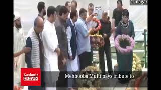 Mehbooba Mufti pays tribute to Martyrs for their big sacrifice and contribution