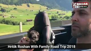 Hrithik Roshan Road Trip 2018 With Cute Sons