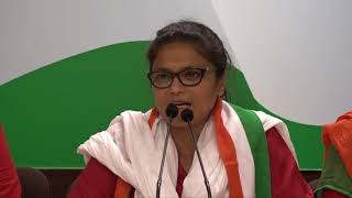 Mahila Aakrosh: AICC Press Briefing By Sushmita Dev along with other office bearers at Congress HQ