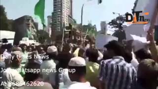 MIM Workers Protest Against The Susspention of There MLA's In Mumbai