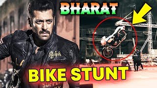 Dangerous BIKE STUNT In Salman Khan's BHARAT - Watch Video