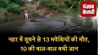 नहर में डूबने से 13 मवेशियों की मौत, 10 की बाल-बाल बची जान
