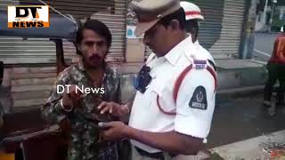 Traffic Police | Special Drive Against School Autos | DT NEWS