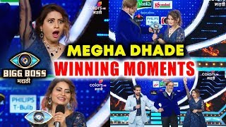 Megha Dhade WINNING MOMENTS Bigg Boss Marathi Grand Finale