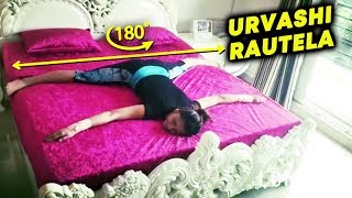 Urvashi Rautela Full Center 180 Pan Cake Stretch Split | Amazing