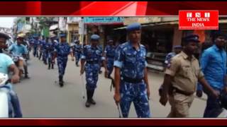 HYDERABAD : हैदराबाद पुलिस और सी आर पी अफ के जवानो ने निकला मार्च....