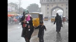 Heavy Rain In Hyderabad And People Are Facing Huge Problems Due To Traffic Jam | @ SACH NEWS |