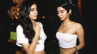 Janhvi Kapoor With Sister Khushi Spotted At Late Night Dinner