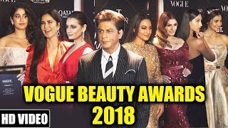 Vogue Beauty Awards 2018 | Red Carpet | Shahrukh Khan, Kangana, Katrina, Janhvi, Sonakshi, Nora...
