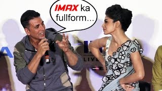 Akshay Kumar Trolls Mouni Roy At GOLD IMAX Trailer Launch