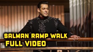Dabangg Salman Khan Ramp Walk For Manish Malhotra Fashion Show 2018