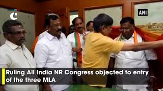 Nominated BJP MLAs re-enter Puducherry Assembly