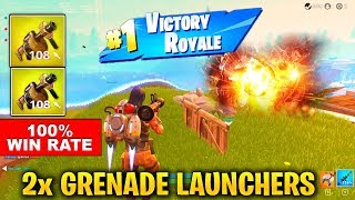How to Use Double Grenade Launchers At the Same time - Tutorial 100% Fortnite Season 5 Win Rate