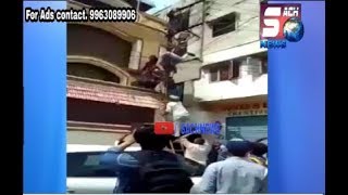 Electrician Dead Body Hanging On Electric Pole At Moghpura Hyd | @ SACH NEWS |