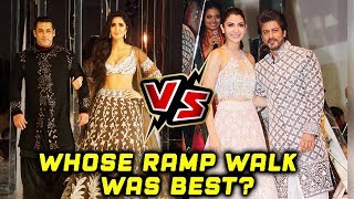 Salman Katrina Vs Shahrukh Anushka RAMP WALK | Whose RAMP Was Best?