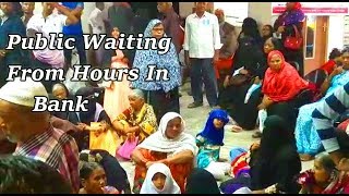 No Cash In Banks Of Hyderabad | People Standing in Banks For Hours | @ SACH NEWS |