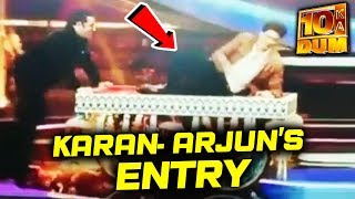 Salman And Shahrukh Recreates KARAN-ARJUN Scene On Dus Ka Dum Finale