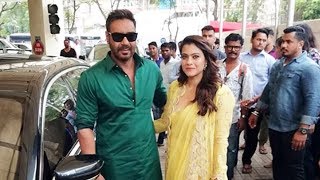 Ajay Devgn And Kajol GRAND ENTRY At Helicopter Eela Trailer Launch