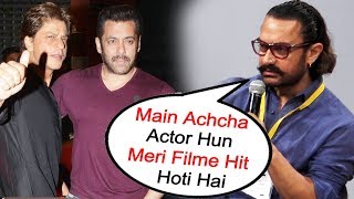 Aamir Khan’s SHOCKING Statement On Being More Successful Than Shahrukh Khan And Salman Khan