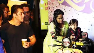 Salman Khan's Nephew Ahil And Arpita At Aayush Sharma's Loveratri Trailer Launch