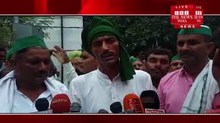 बिजनौर में भारतीय किसान यूनियन के बैनर तले सैकड़ो किसानों ने प्रदेश सरकार के खिलाफ प्रदर्शन किया