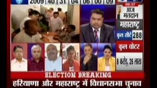 Polling Begins on 288 Seats in Maharashtra and 90 Seats in Haryana (India News,15-Oct-14)- Final-I