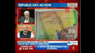 Sudhanshu Mittal:Republic Day AD Issue Not Worth Debating (HeadlinesToday,29-Jan-15)-MK