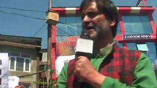 Article 35 A: Yasin Malik leads Protest in Srinagar