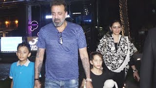 Sanjay Dutt With Family Spotted At Yauatcha Restaurant
