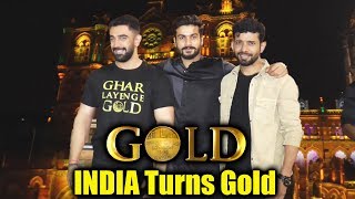 GOLD Team Promotion At Chhatrapati Shivaji Terminus | Amit Sadh, Vineet Singh, Sunny Kaushal